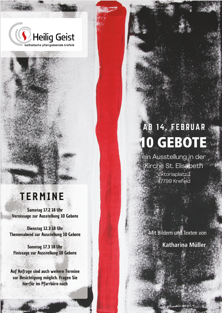 10 Gebote Plakat (c) Katharina Müller / Heilig Geist Krefeld