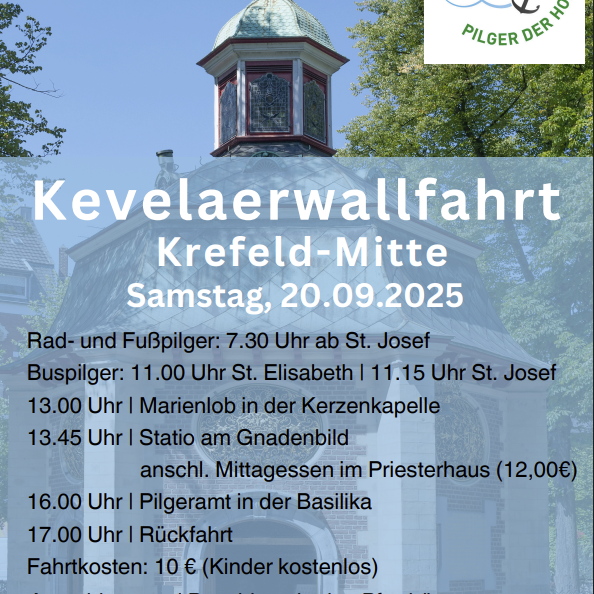 Plakat der Kevelaer Wallfahrt